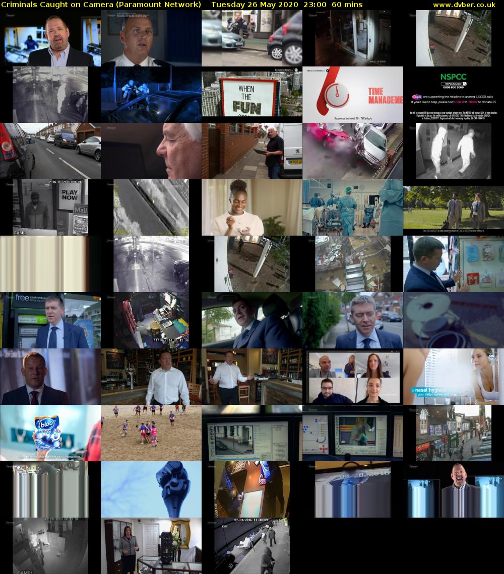 Criminals Caught on Camera (Paramount Network) Tuesday 26 May 2020 23:00 - 00:00
