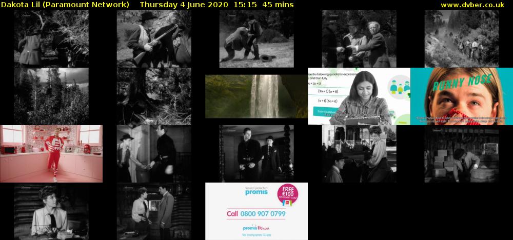 Dakota Lil (Paramount Network) Thursday 4 June 2020 15:15 - 16:00