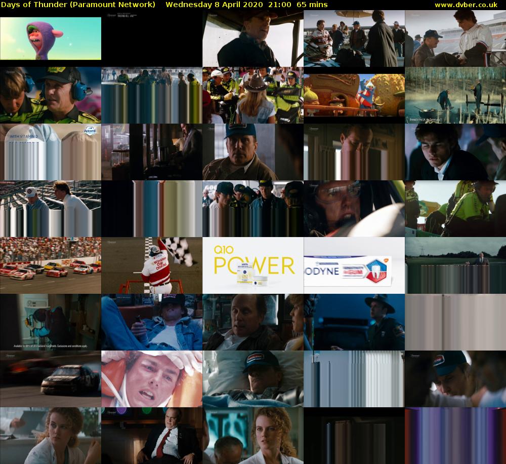 Days of Thunder (Paramount Network) Wednesday 8 April 2020 21:00 - 22:05
