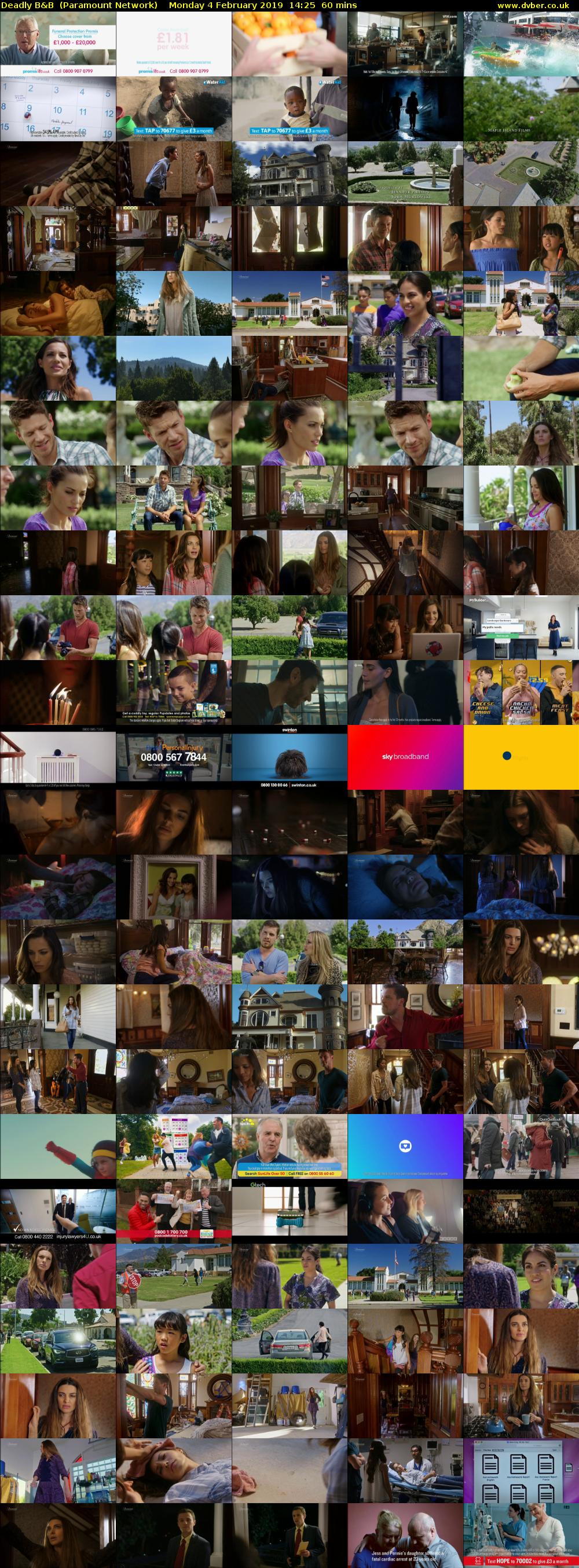 Deadly B&B  (Paramount Network) Monday 4 February 2019 14:25 - 15:25