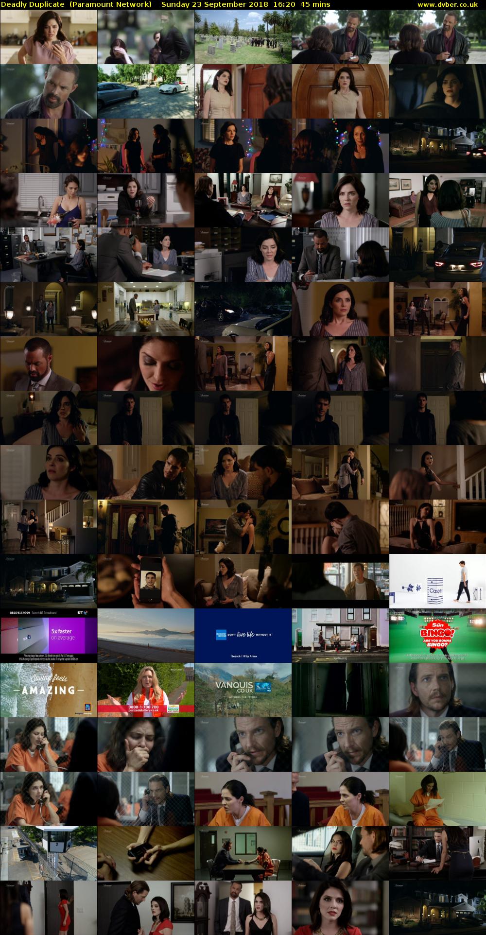 Deadly Duplicate  (Paramount Network) Sunday 23 September 2018 16:20 - 17:05