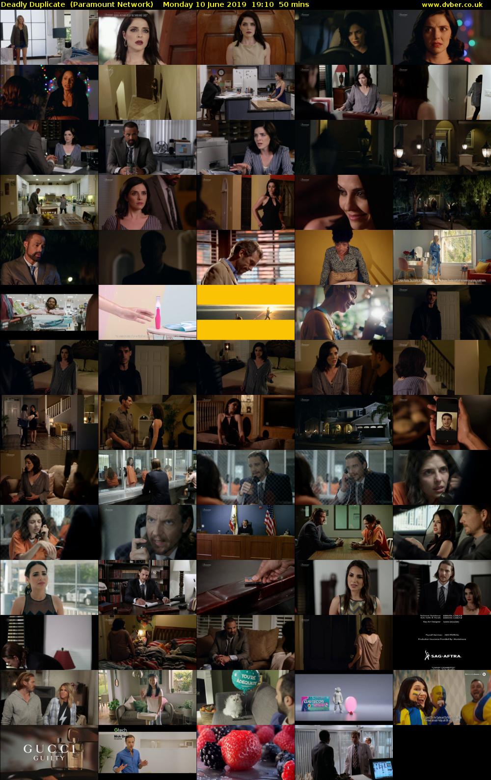 Deadly Duplicate  (Paramount Network) Monday 10 June 2019 19:10 - 20:00