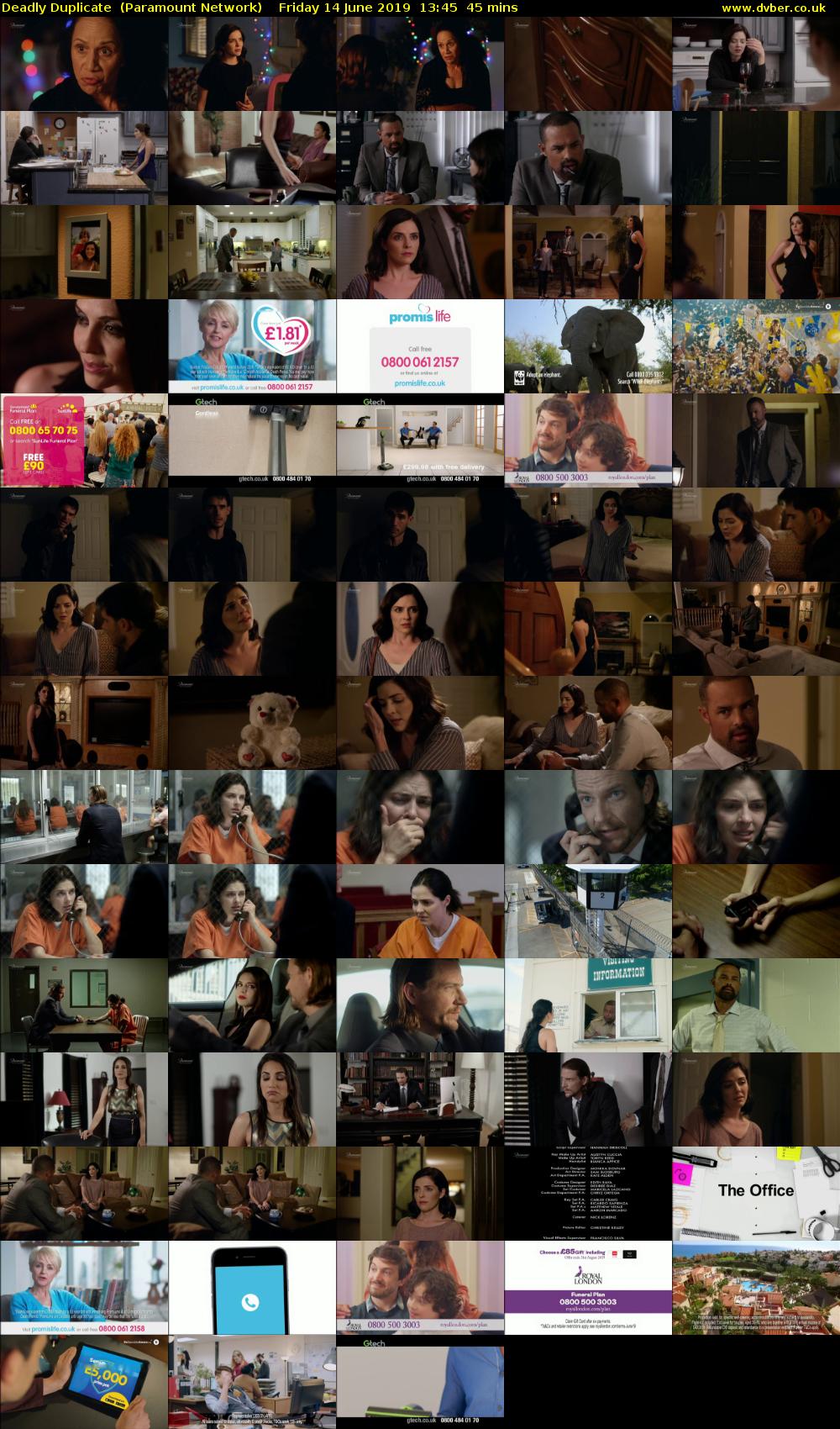 Deadly Duplicate  (Paramount Network) Friday 14 June 2019 13:45 - 14:30