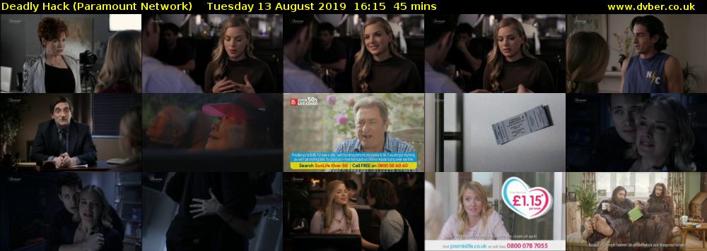 Deadly Hack (Paramount Network) Tuesday 13 August 2019 16:15 - 17:00
