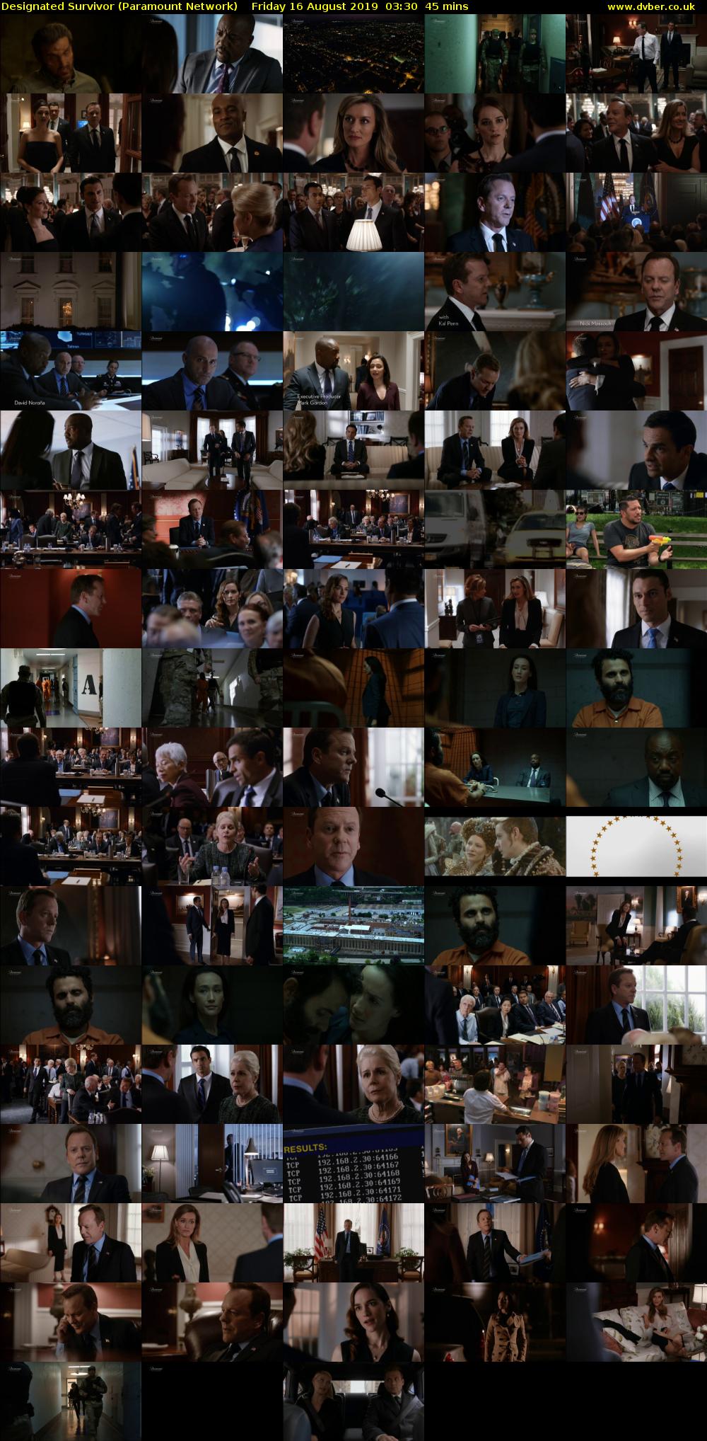 Designated Survivor (Paramount Network) Friday 16 August 2019 03:30 - 04:15