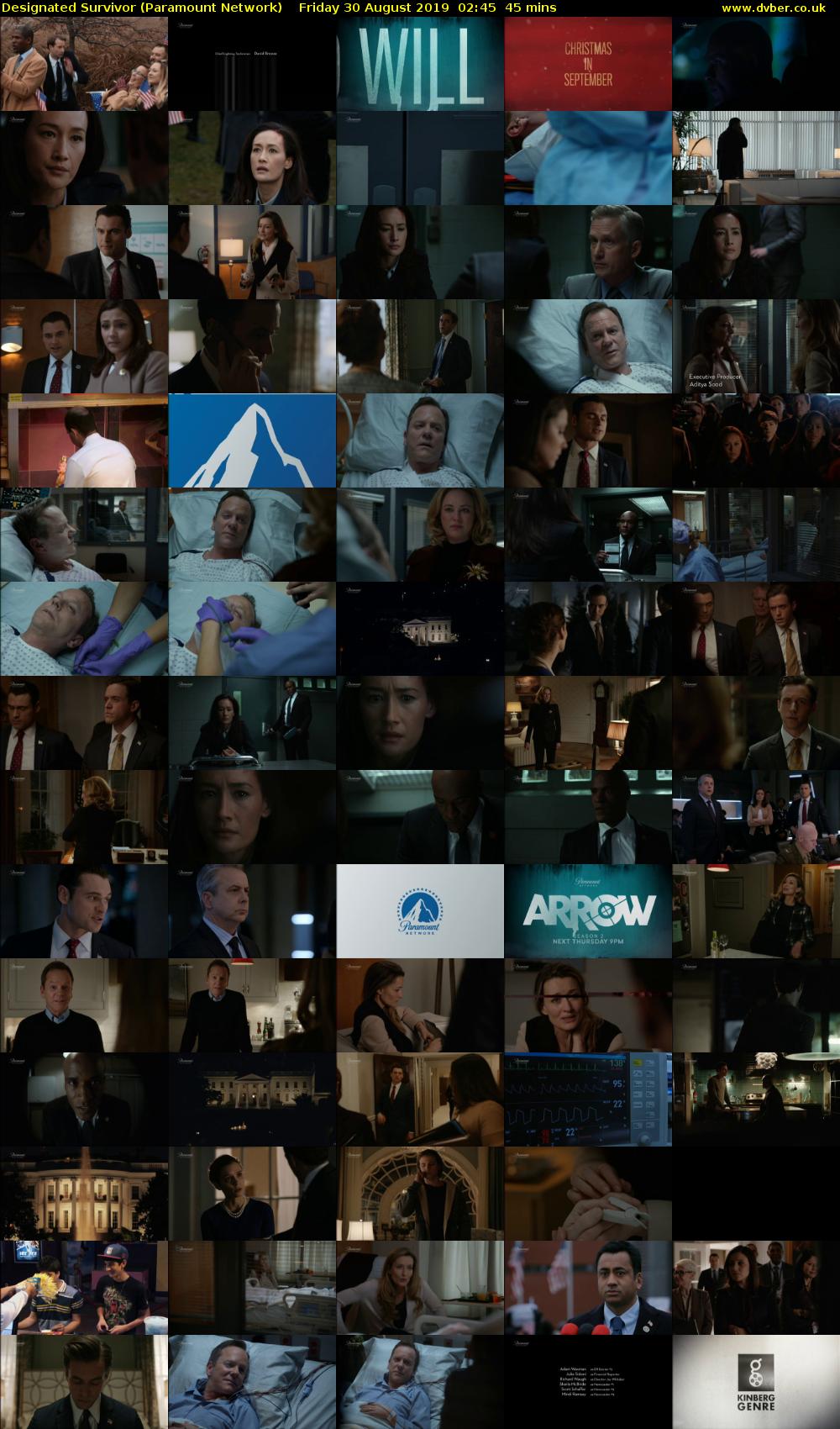 Designated Survivor (Paramount Network) Friday 30 August 2019 02:45 - 03:30