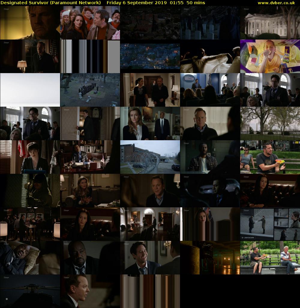 Designated Survivor (Paramount Network) Friday 6 September 2019 01:55 - 02:45