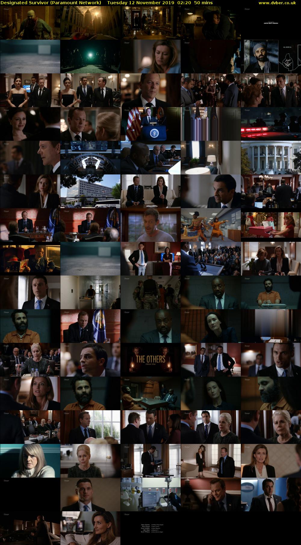 Designated Survivor (Paramount Network) Tuesday 12 November 2019 02:20 - 03:10