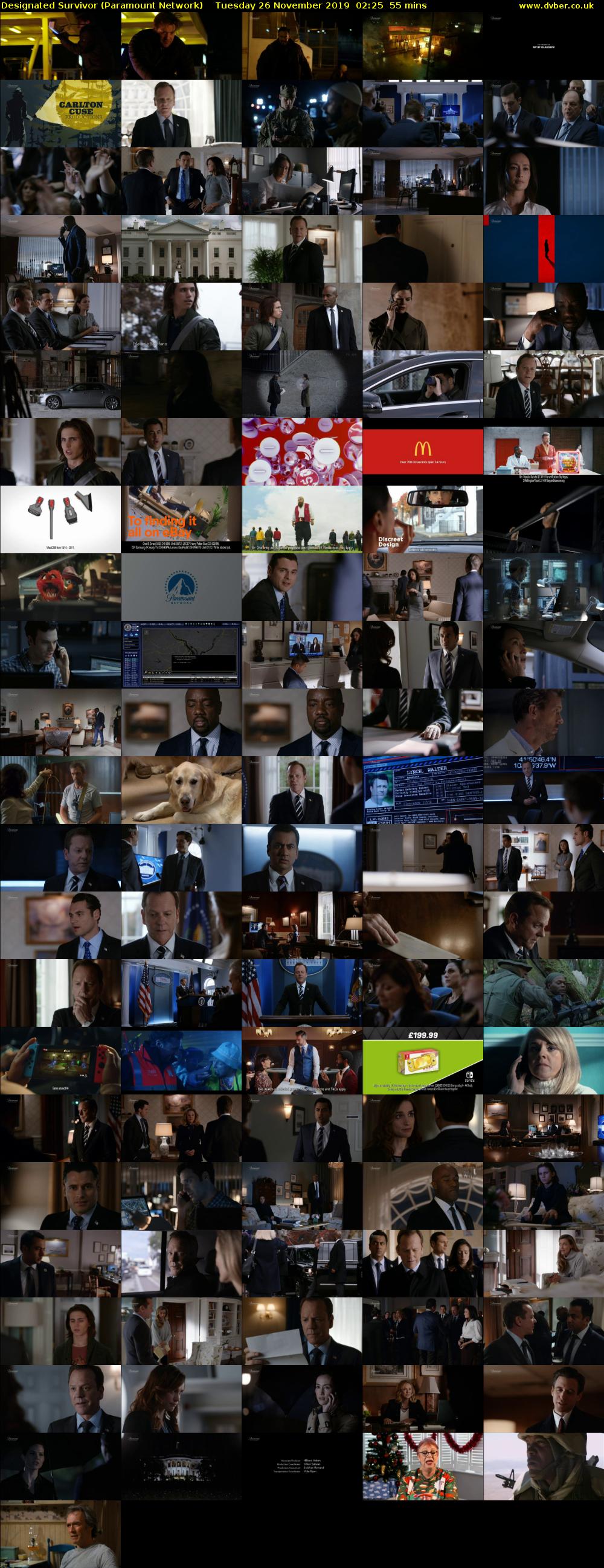 Designated Survivor (Paramount Network) Tuesday 26 November 2019 02:25 - 03:20