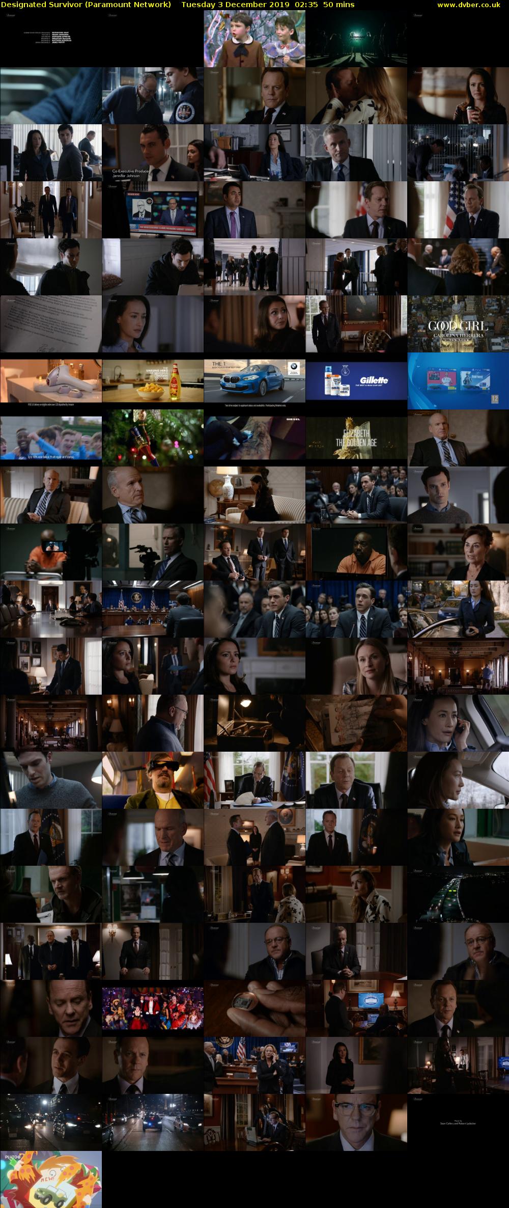 Designated Survivor (Paramount Network) Tuesday 3 December 2019 02:35 - 03:25