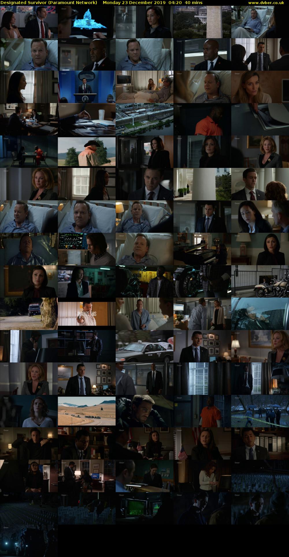 Designated Survivor (Paramount Network) Monday 23 December 2019 04:20 - 05:00