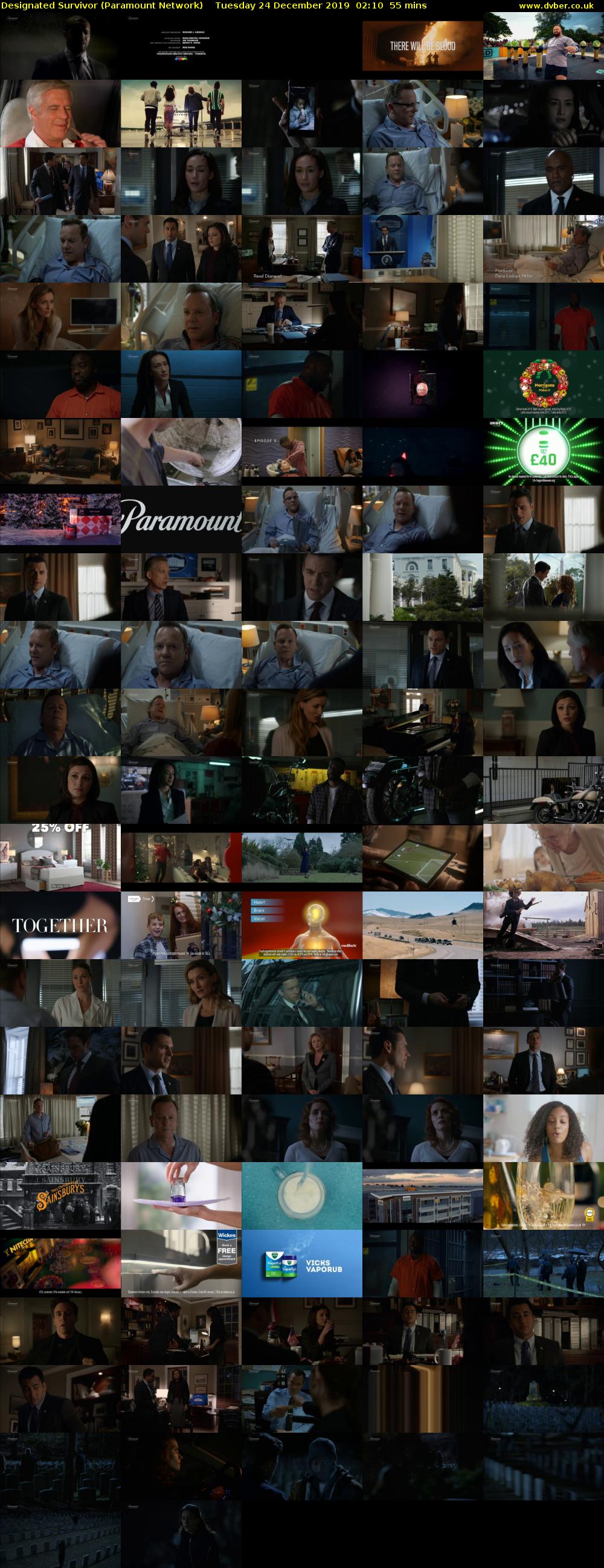 Designated Survivor (Paramount Network) Tuesday 24 December 2019 02:10 - 03:05
