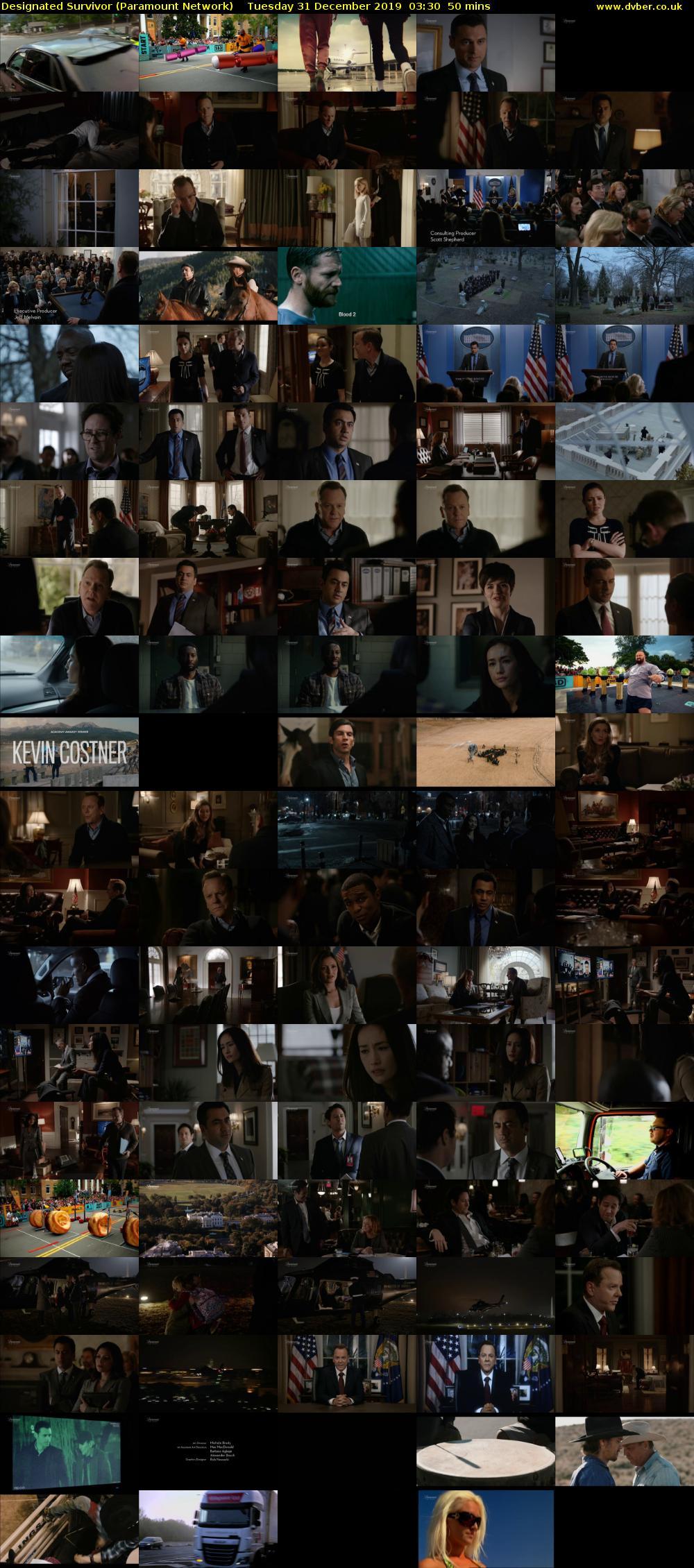 Designated Survivor (Paramount Network) Tuesday 31 December 2019 03:30 - 04:20