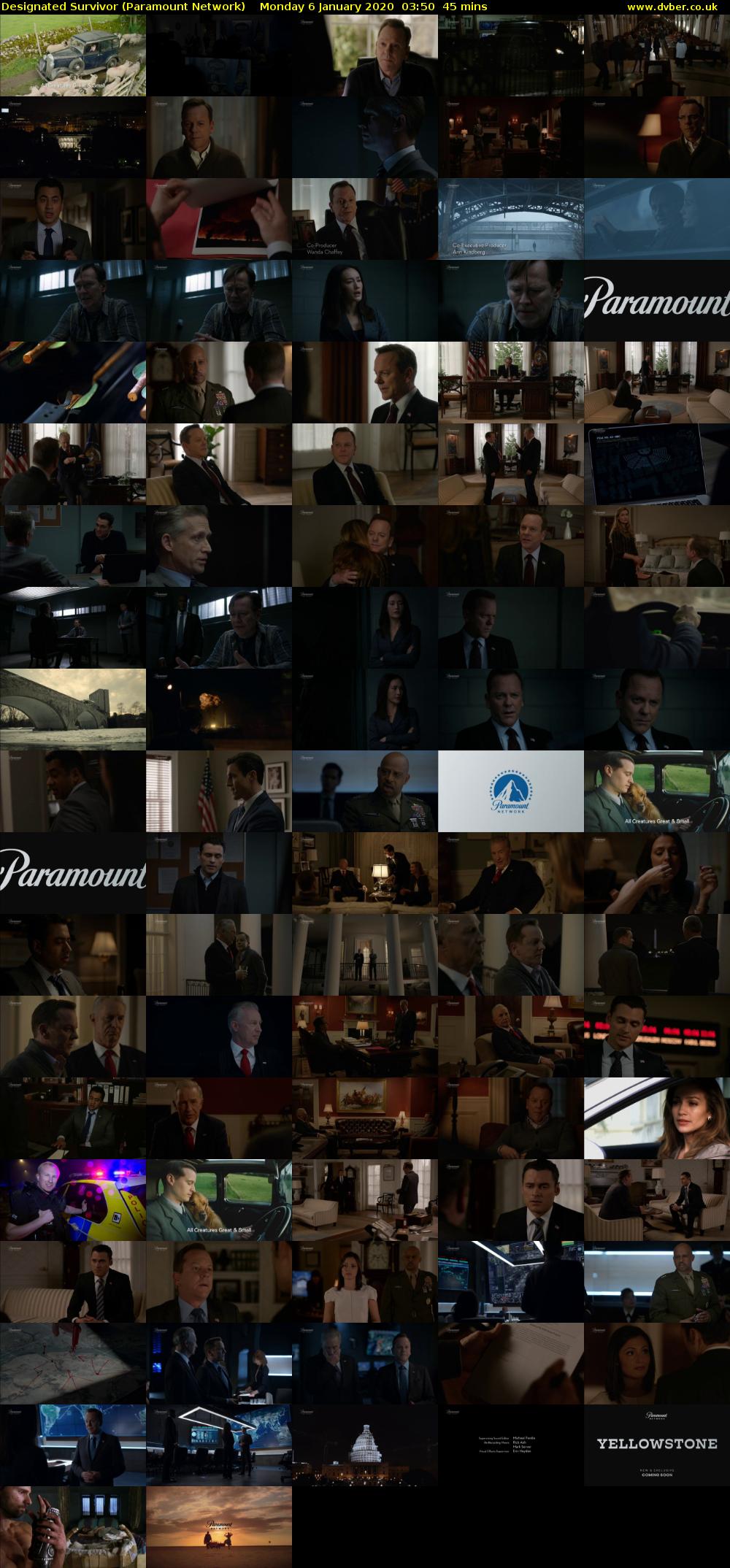 Designated Survivor (Paramount Network) Monday 6 January 2020 03:50 - 04:35