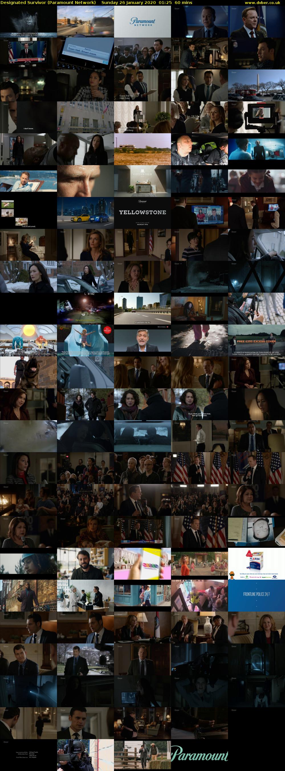 Designated Survivor (Paramount Network) Sunday 26 January 2020 01:25 - 02:25