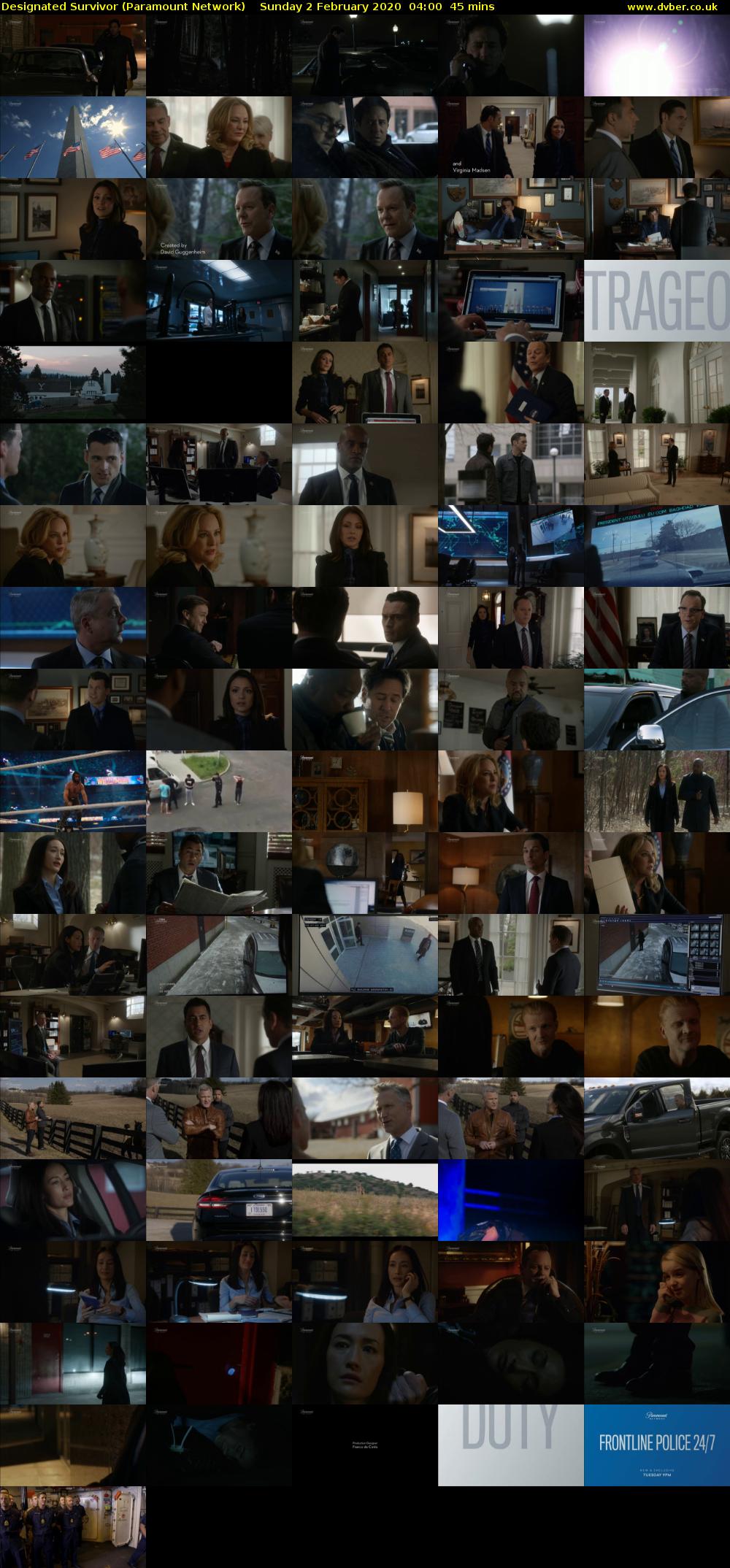 Designated Survivor (Paramount Network) Sunday 2 February 2020 04:00 - 04:45