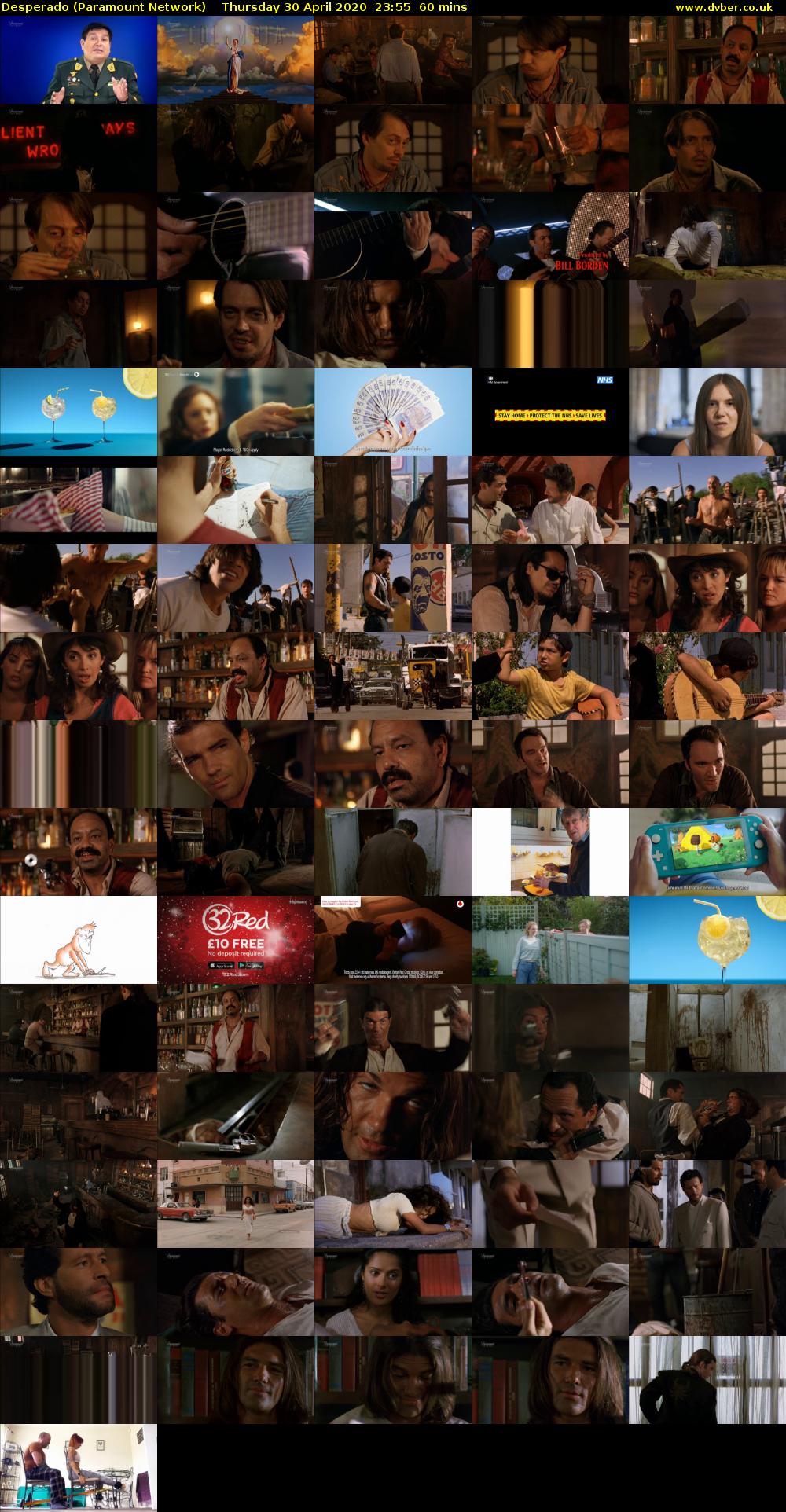 Desperado (Paramount Network) Thursday 30 April 2020 23:55 - 00:55