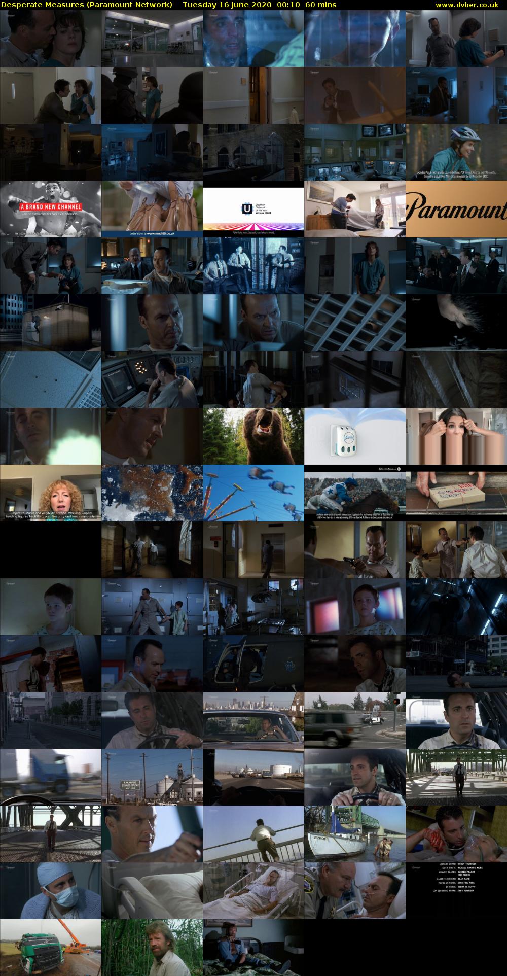 Desperate Measures (Paramount Network) Tuesday 16 June 2020 00:10 - 01:10