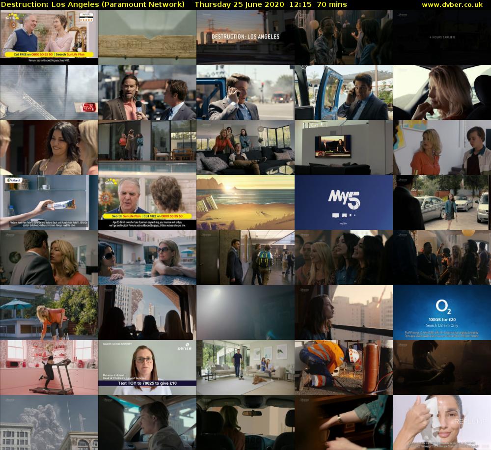 Destruction: Los Angeles (Paramount Network) Thursday 25 June 2020 12:15 - 13:25