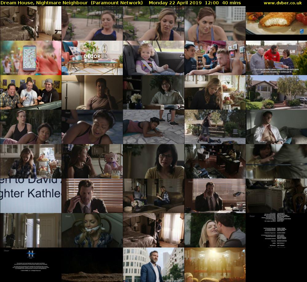 Dream House, Nightmare Neighbour  (Paramount Network) Monday 22 April 2019 12:00 - 12:40