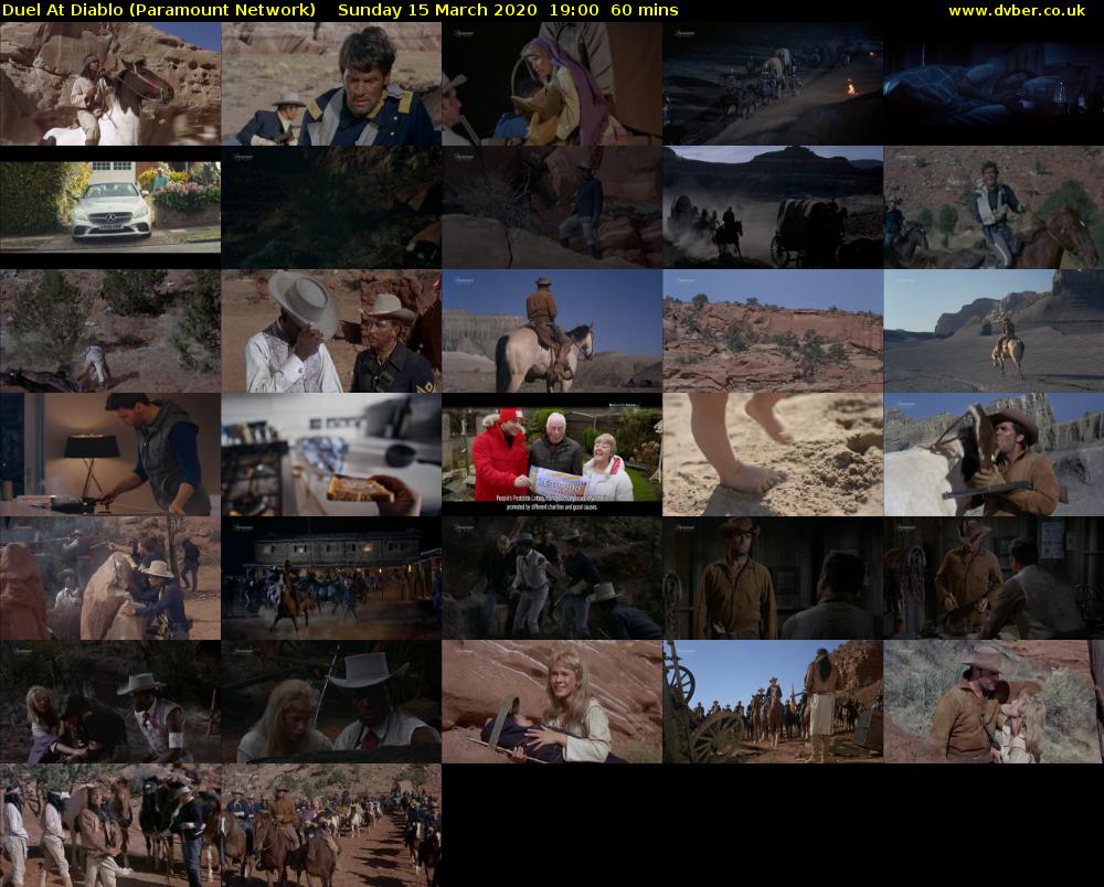 Duel At Diablo (Paramount Network) Sunday 15 March 2020 19:00 - 20:00