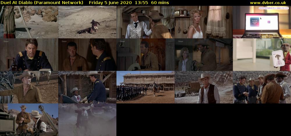 Duel At Diablo (Paramount Network) Friday 5 June 2020 13:55 - 14:55
