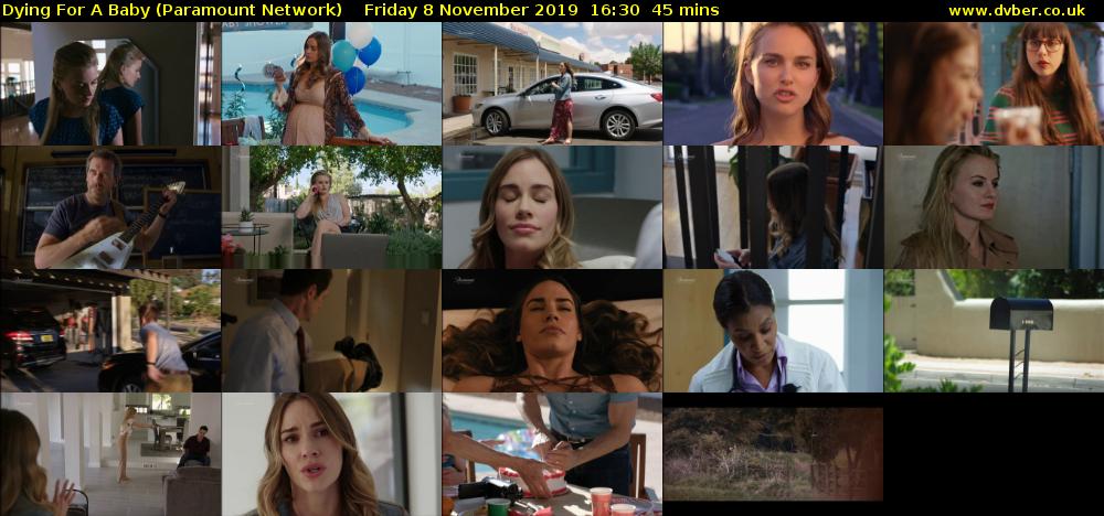 Dying For A Baby (Paramount Network) Friday 8 November 2019 16:30 - 17:15