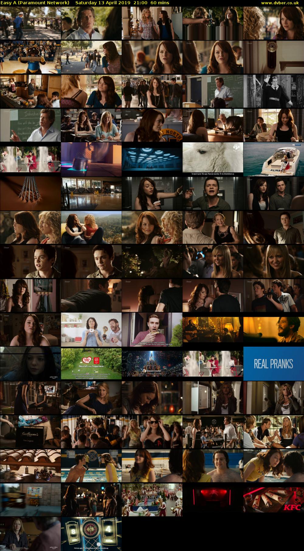 Easy A (Paramount Network) Saturday 13 April 2019 21:00 - 22:00