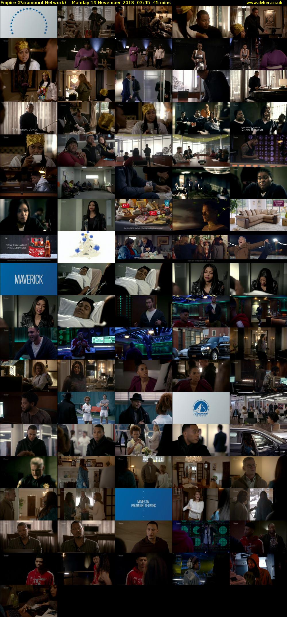 Empire (Paramount Network) Monday 19 November 2018 03:45 - 04:30