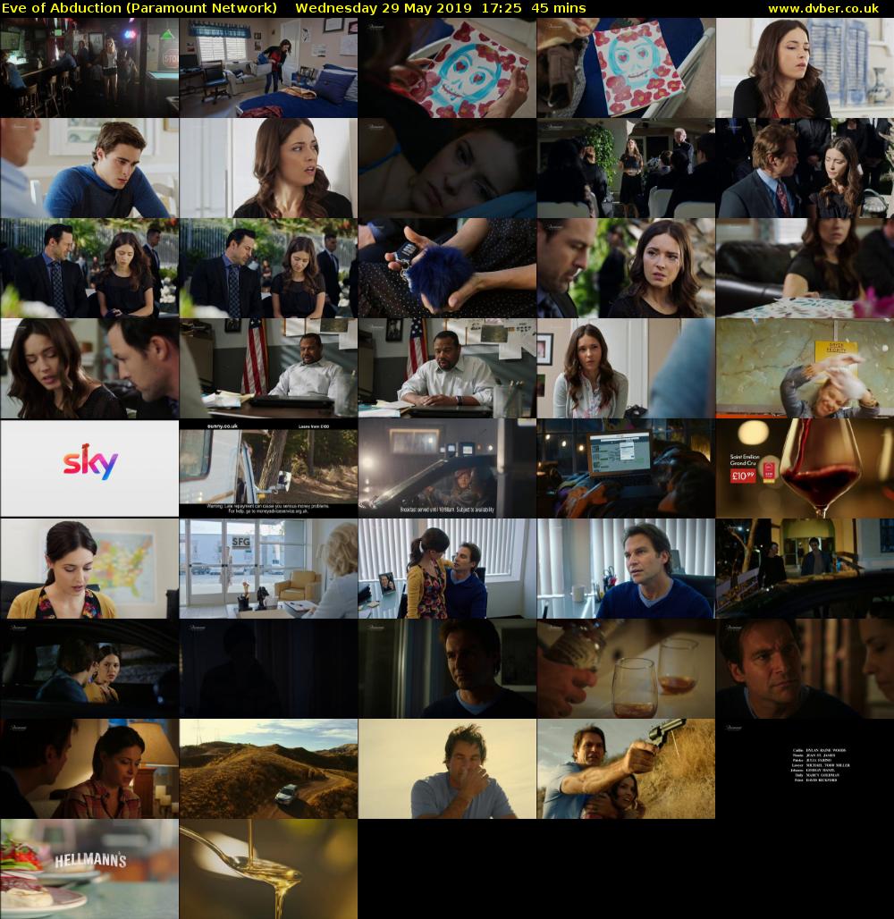 Eve of Abduction (Paramount Network) Wednesday 29 May 2019 17:25 - 18:10
