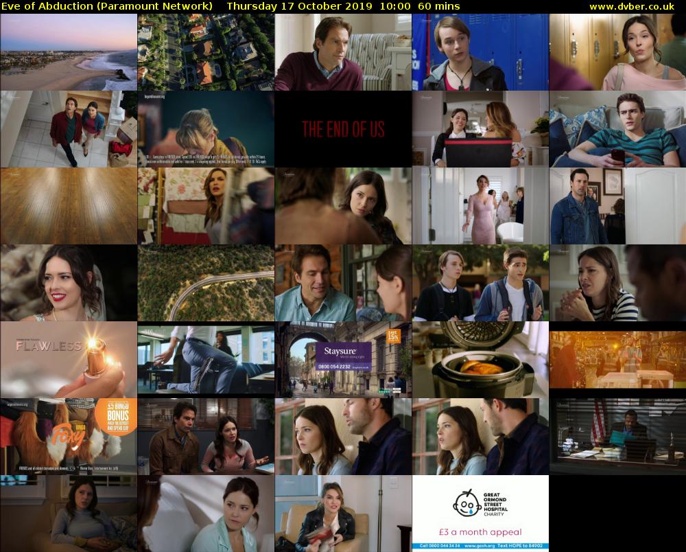 Eve of Abduction (Paramount Network) Thursday 17 October 2019 10:00 - 11:00