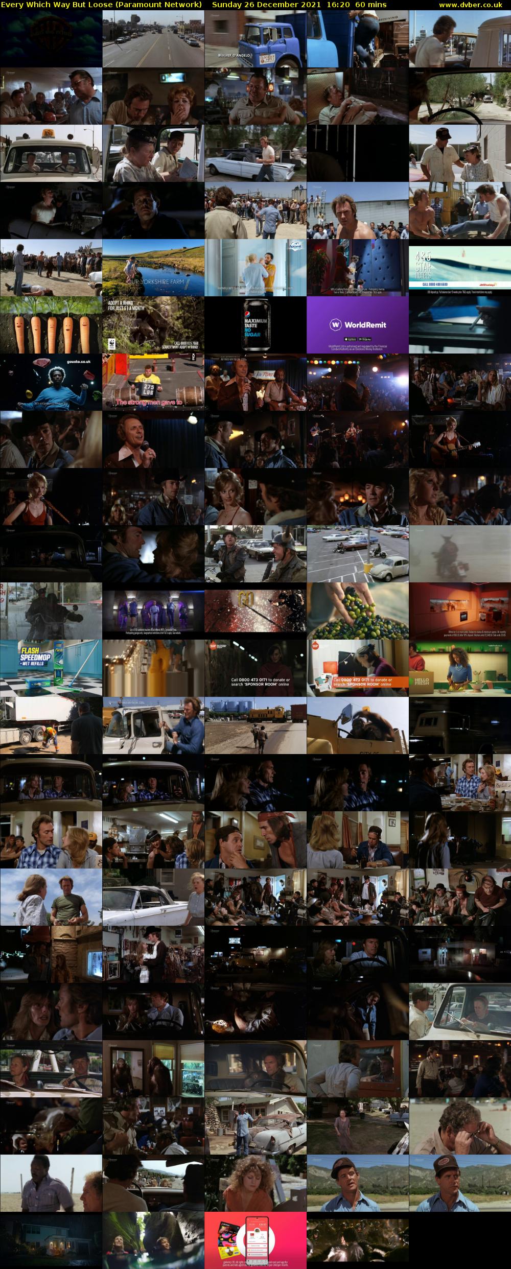 Every Which Way But Loose (Paramount Network) Sunday 26 December 2021 16:20 - 17:20