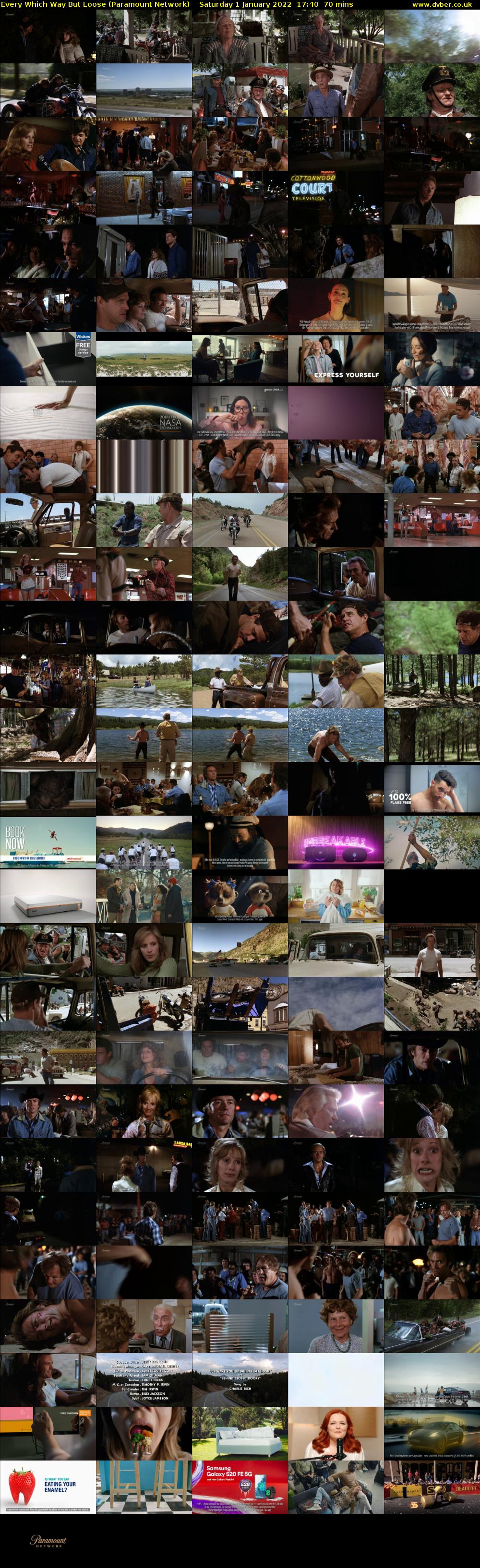 Every Which Way But Loose (Paramount Network) Saturday 1 January 2022 17:40 - 18:50