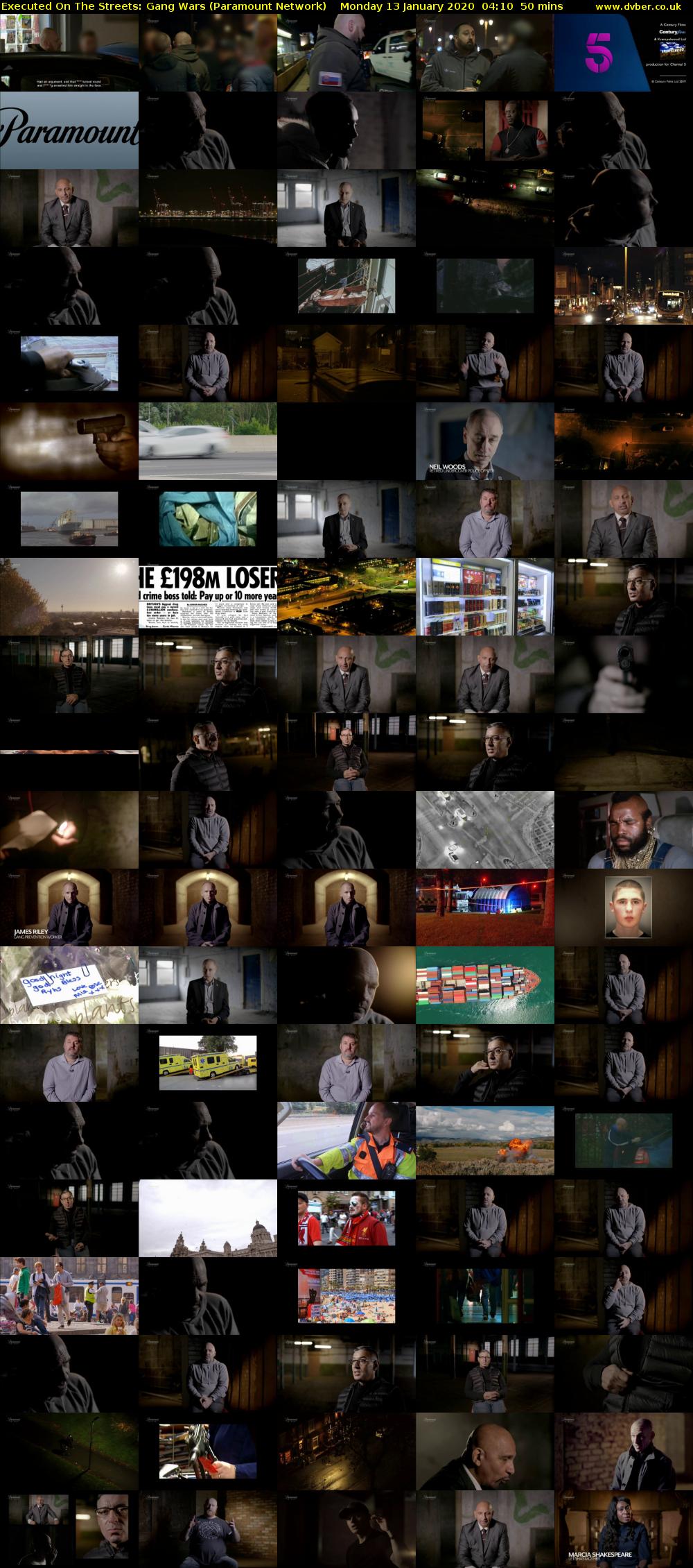 Executed On The Streets: Gang Wars (Paramount Network) Monday 13 January 2020 04:10 - 05:00