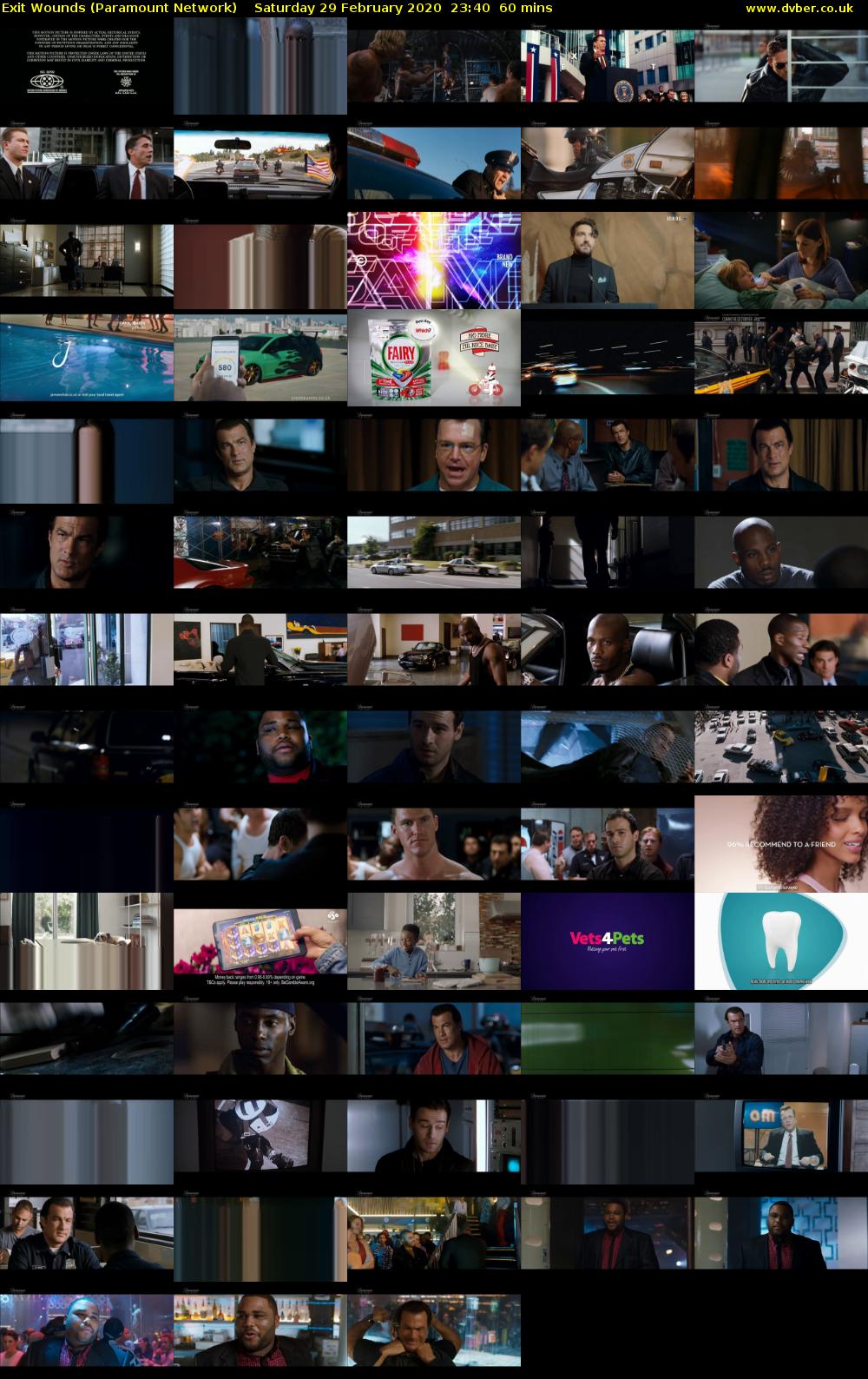 Exit Wounds (Paramount Network) Saturday 29 February 2020 23:40 - 00:40