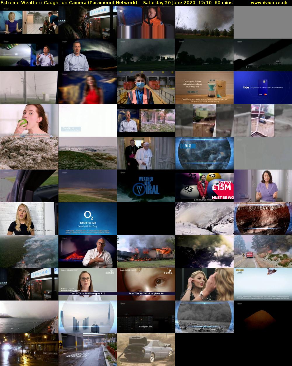 Extreme Weather: Caught on Camera (Paramount Network) Saturday 20 June 2020 12:10 - 13:10