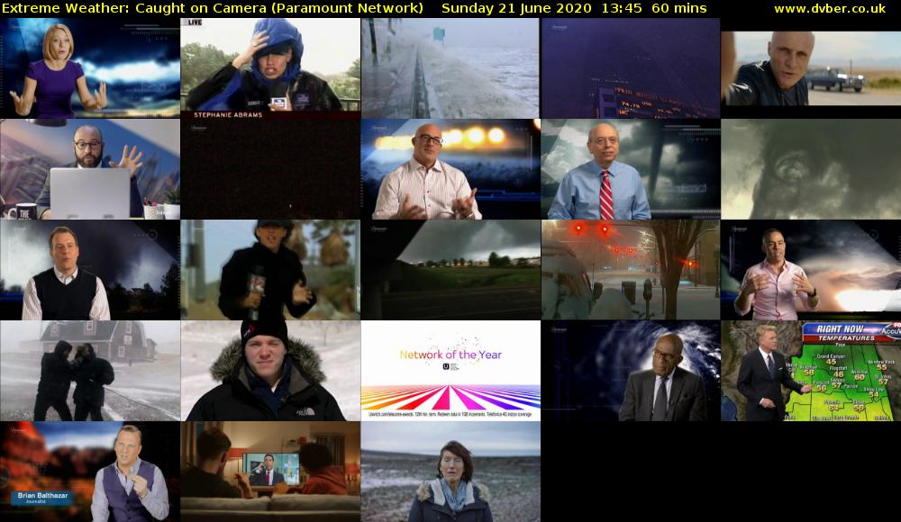 Extreme Weather: Caught on Camera (Paramount Network) Sunday 21 June 2020 13:45 - 14:45
