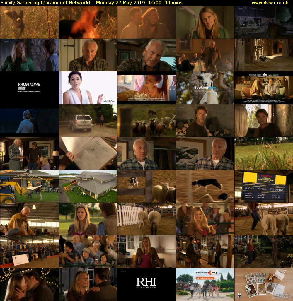 Family Gathering (Paramount Network) Monday 27 May 2019 14:00 - 14:40
