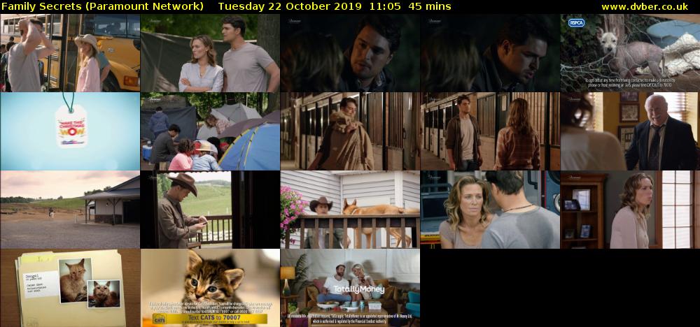 Family Secrets (Paramount Network) Tuesday 22 October 2019 11:05 - 11:50
