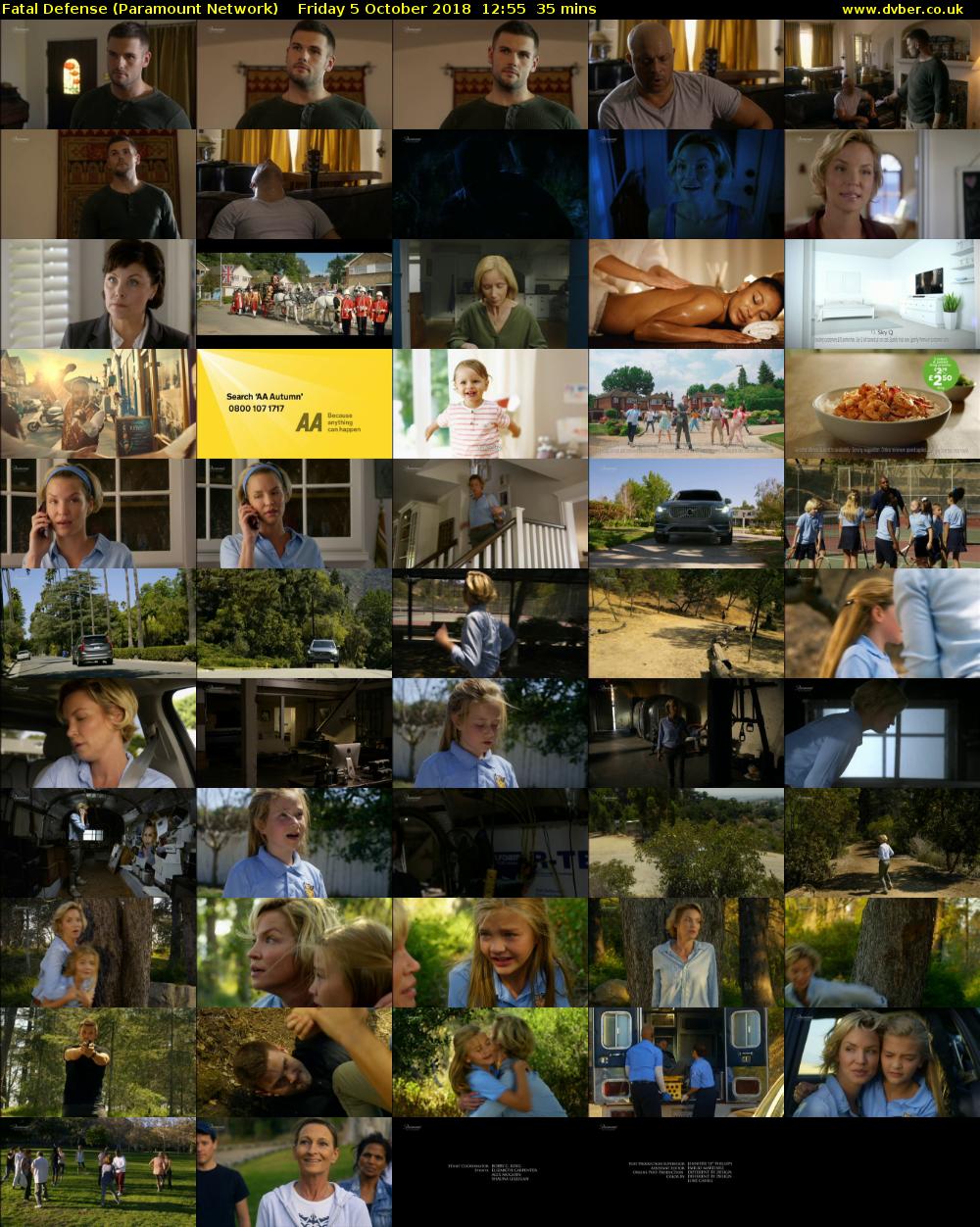 Fatal Defense (Paramount Network) Friday 5 October 2018 12:55 - 13:30