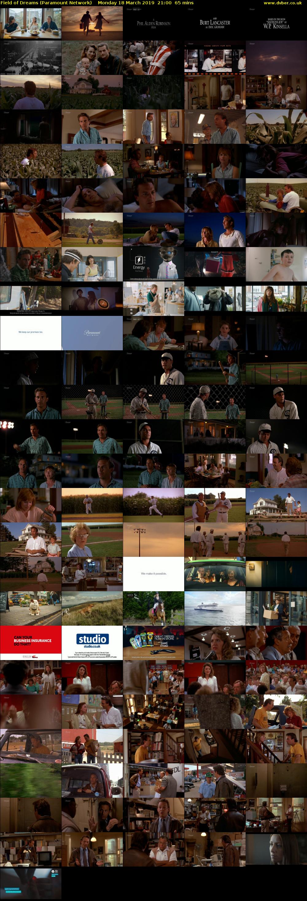 Field of Dreams (Paramount Network) Monday 18 March 2019 21:00 - 22:05