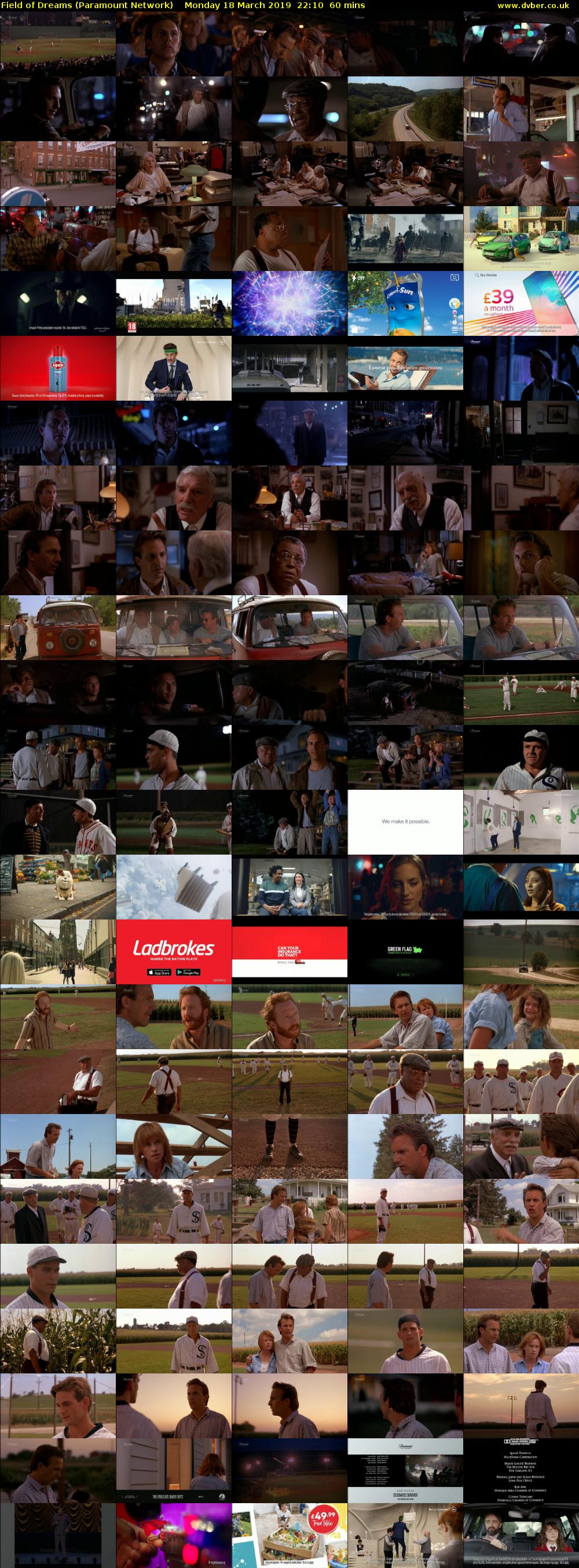 Field of Dreams (Paramount Network) Monday 18 March 2019 22:10 - 23:10