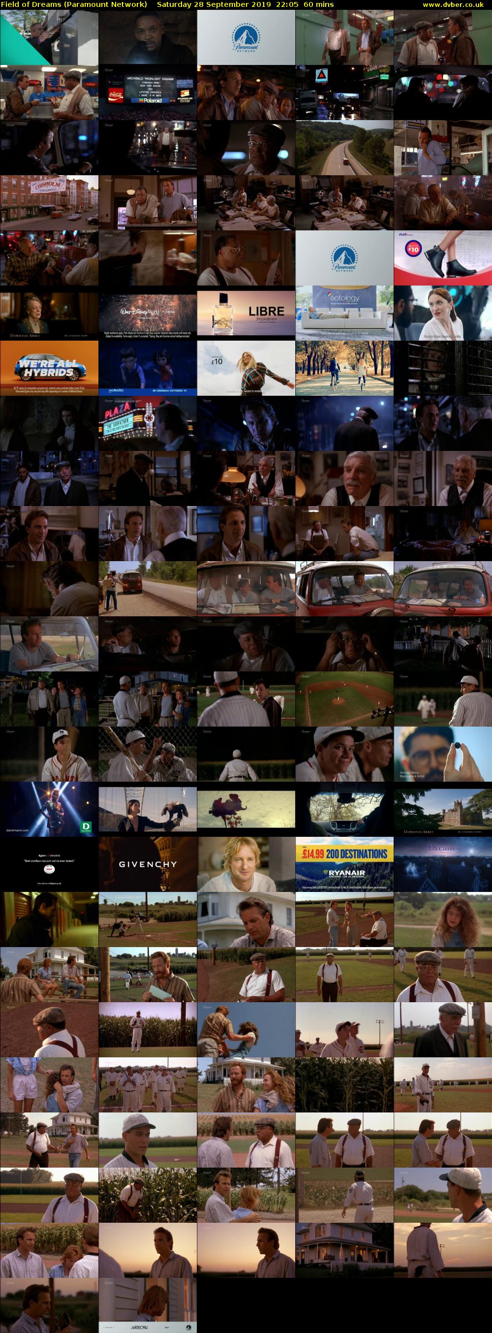 Field of Dreams (Paramount Network) Saturday 28 September 2019 22:05 - 23:05