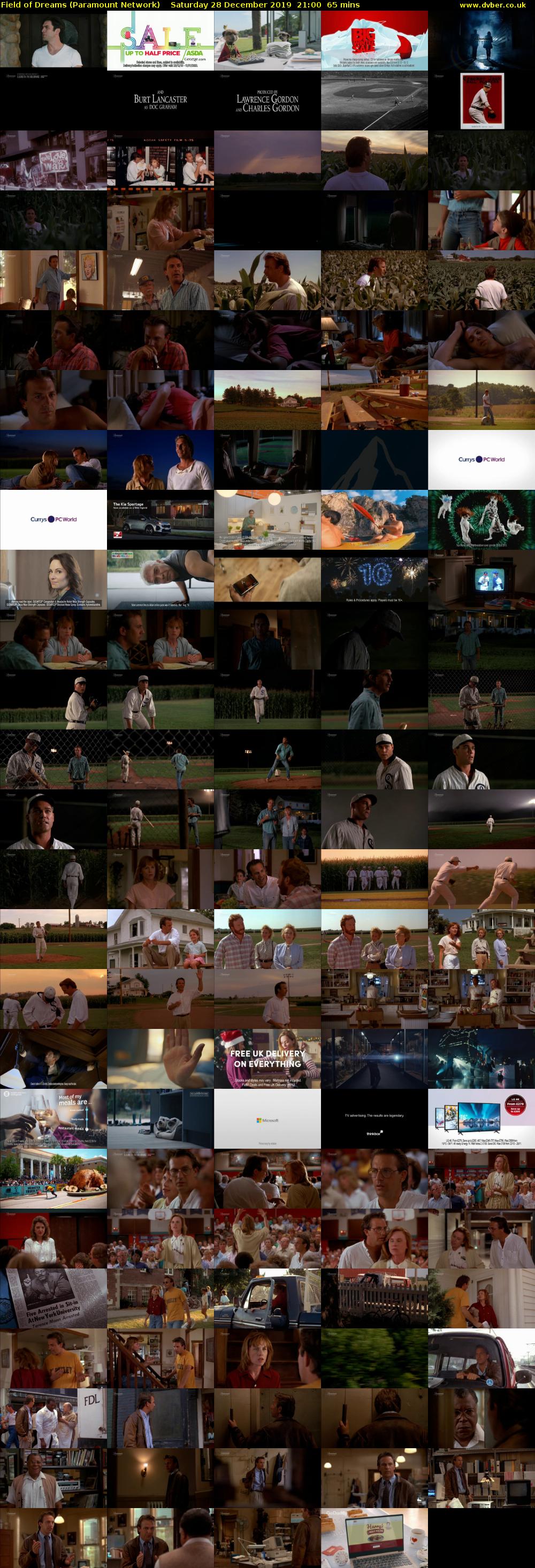 Field of Dreams (Paramount Network) Saturday 28 December 2019 21:00 - 22:05