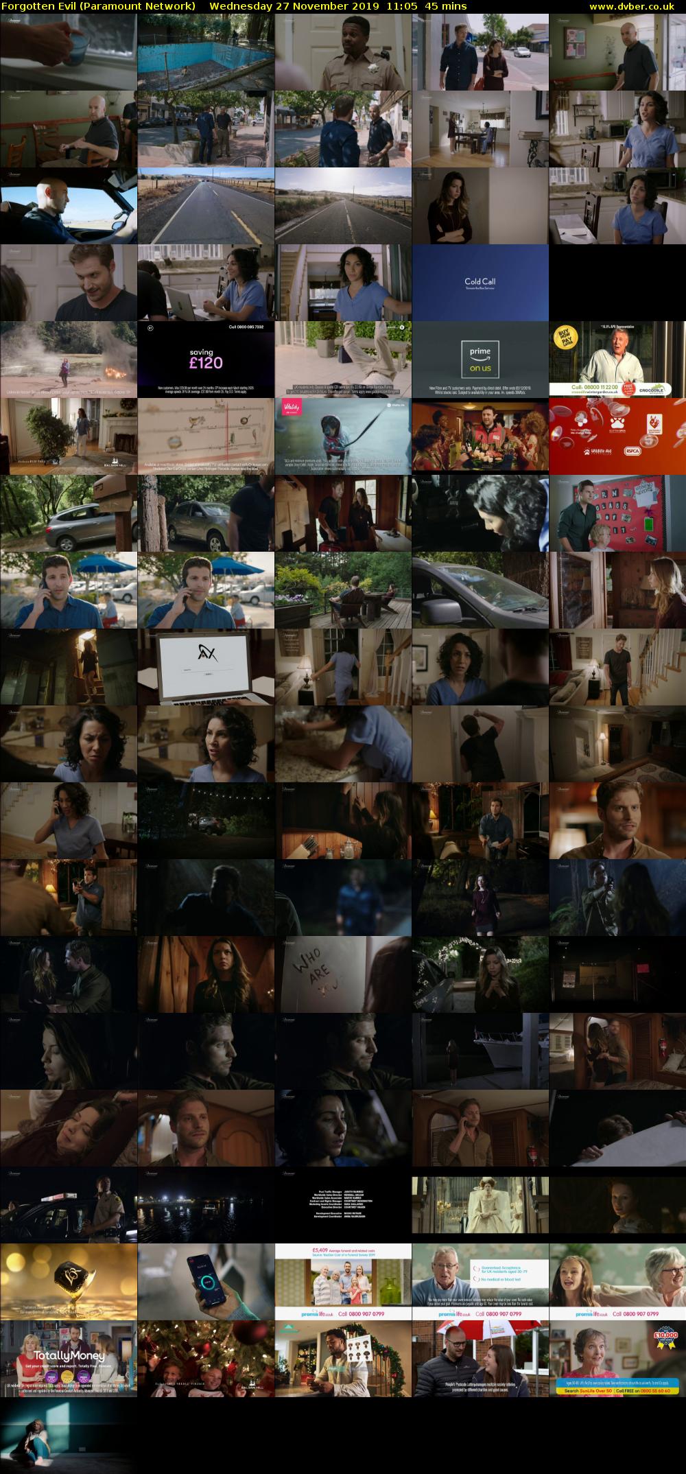 Forgotten Evil (Paramount Network) Wednesday 27 November 2019 11:05 - 11:50