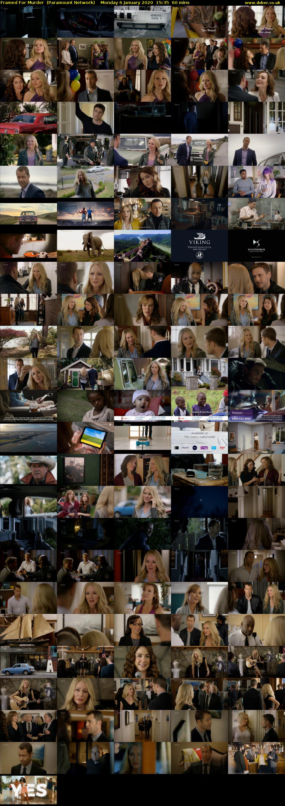 Framed For Murder  (Paramount Network) Monday 6 January 2020 15:35 - 16:35