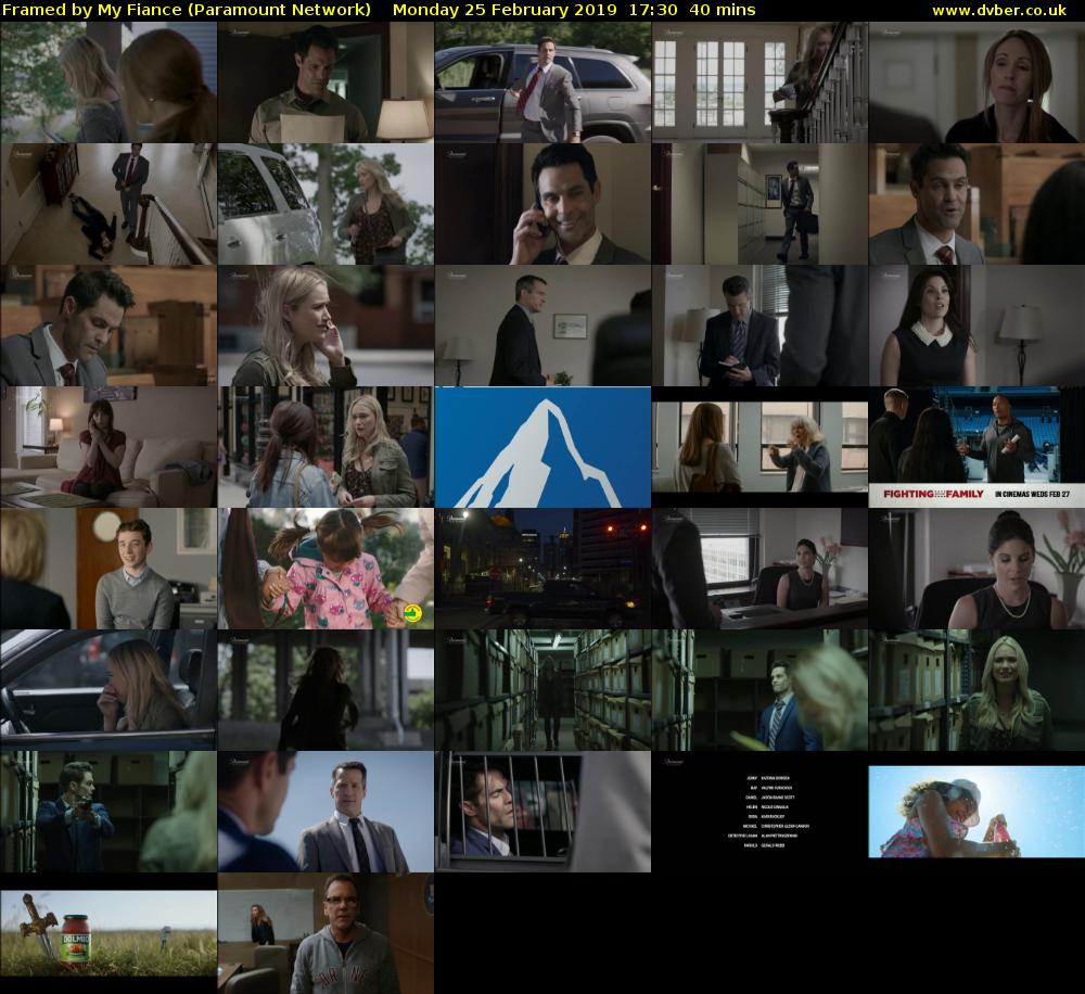 Framed by My Fiance (Paramount Network) Monday 25 February 2019 17:30 - 18:10