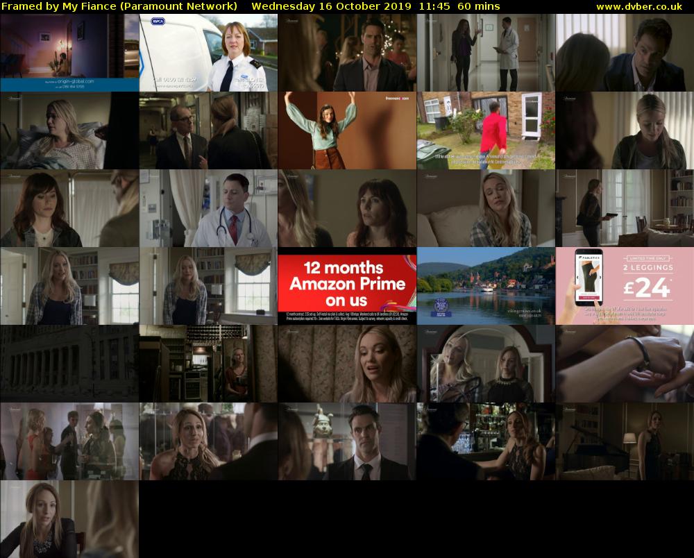 Framed by My Fiance (Paramount Network) Wednesday 16 October 2019 11:45 - 12:45