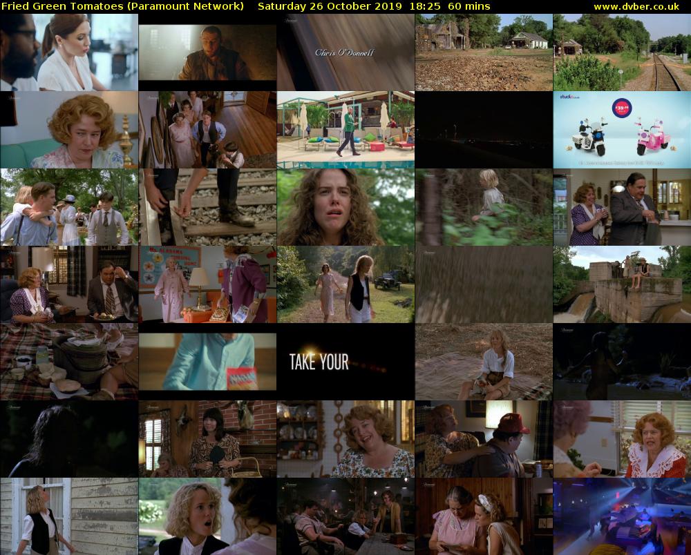 Fried Green Tomatoes (Paramount Network) Saturday 26 October 2019 18:25 - 19:25