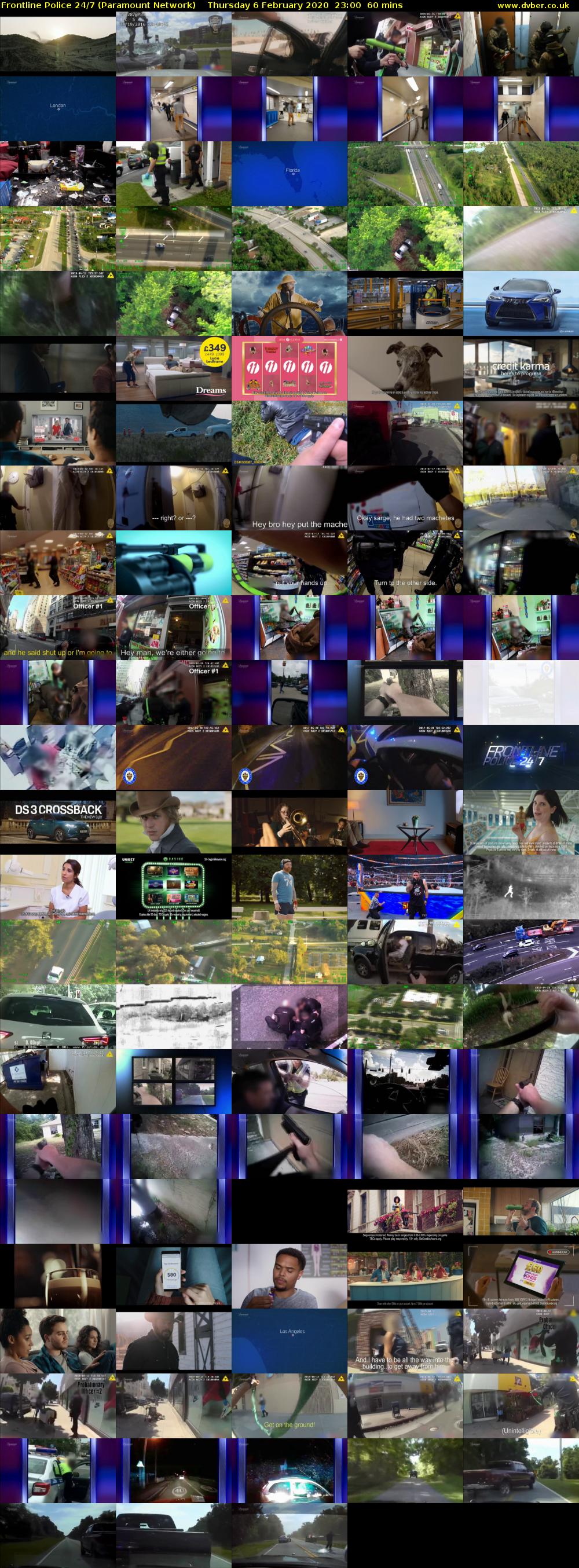 Frontline Police 24/7 (Paramount Network) Thursday 6 February 2020 23:00 - 00:00